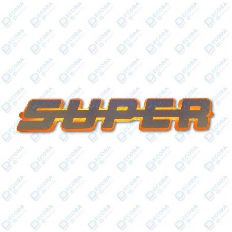 Emblema SUPER Scania LED Naranja