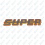 Emblema SUPER Scania LED Naranja