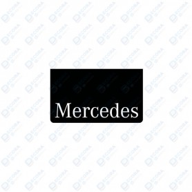 Juego Faldillas Traseras Negras Con Logo Mercedes