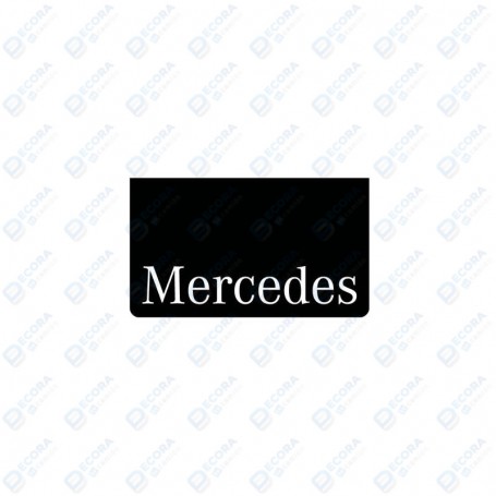 Juego Faldillas Traseras Negras Con Logo Mercedes