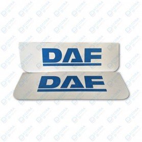 Juego Faldillas Delanteras Blancas Logo DAF Azul