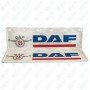 Kit 2 Faldilla Delantera ( Blancas ) De Caucho Logo Daf